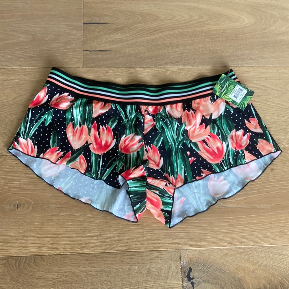 Floral Tulip Print Swim Shorts